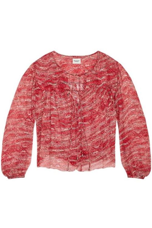 ISABEL MARANT ETOILE(이자벨마랑 에뚜왈) 25SS 이자벨마랑에뚜왈 탑 HT0553FA Red | S.I.VILLAGE (에스아이빌리지) [ISABEL MARANT... 