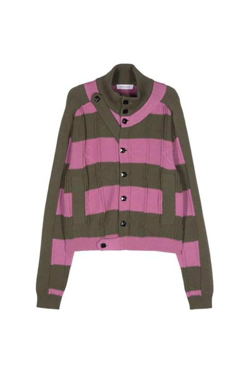 KIKO KOSTADINOV 24ss merli カーディガン　44 Kiko Kostadinov Black Merli Twinset Cardigan Kiko Kostadinov