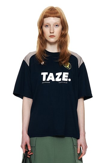 TAZE(테이즈) Toga Oversized Tee (Deep Navy) | S.I.VILLAGE (에스아이빌리지)