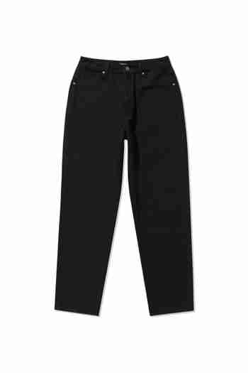 WRANGLER(랭글러) (W) STRAIGHT CROPPED FIT Denim Pants Black | S.I.VILLAGE (에스아이빌리지)