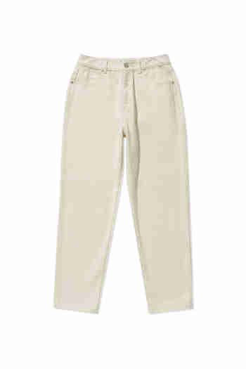 WRANGLER(랭글러) (W) STRAIGHT CROPPED FIT Denim Pants Ivory | S.I.VILLAGE (에스아이빌리지)