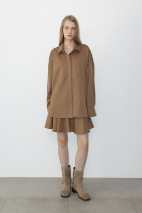 LEHA(레하) ROSET WOOL SKIRT (BROWN) | S.I.VILLAGE (에스아이빌리지)