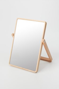 JAJU(자주) 걸어서도 사용하는 사각 우드 탁상 거울 | S.I.VILLAGE (에스아이빌리지)