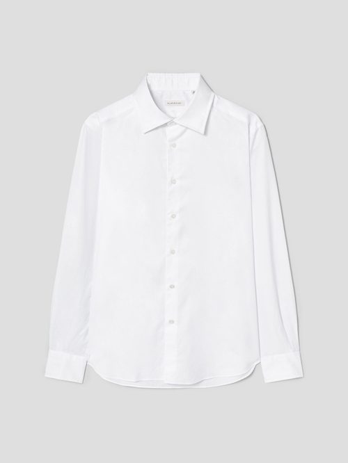 SLOWEAR(슬로웨어) [GLANSHIRT] 라이트 옥스포드 슬림핏 셔츠 - 화이트 | 신세계V [SLOWEAR][GLANSHIRT] 라이트 옥스포드 슬림핏 셔츠... 