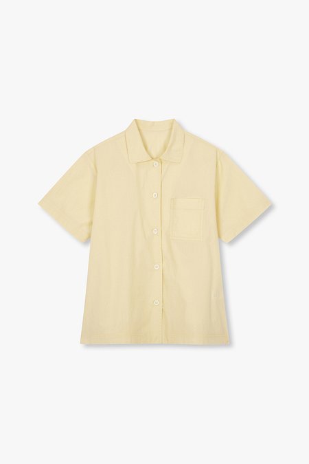 JAJU(자주) 여 60수 코튼 컬러 반팔 파자마 셔츠 | S.I.VILLAGE (에스아이빌리지)
