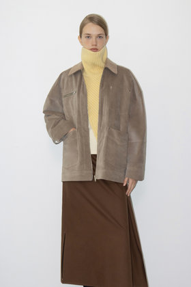 LEHA(레하) ADEN SUEDE EFFECT COTTON JACKET (BEIGE) | S.I.VILLAGE (에스아이빌리지)