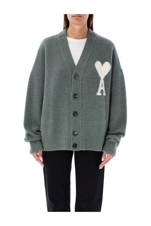 AMI PARIS(아미 파리) 24FW 아미 가디건 24AUKC025KN0032 4013 ANTIQUE CLAY | S.I ...