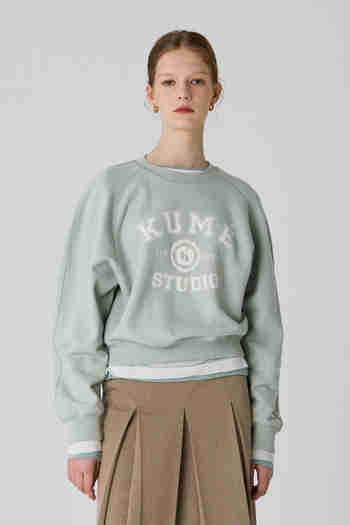 KUME(쿠메) KUME Studio Classic Sweatshirt, Mint | S.I.VILLAGE (에스아이빌리지)