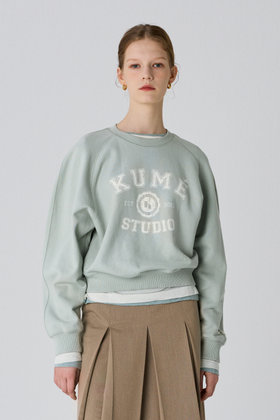 KUME(쿠메) KUME Studio Classic Sweatshirt, Mint | S.I.VILLAGE (에스아이빌리지)