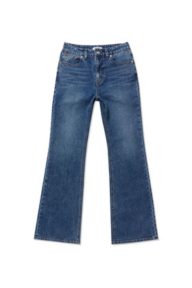 WRANGLER(랭글러) (W) FLARE FIT Span Denim Pants Indigo Medium | S.I.VILLAGE (에스아이빌리지)