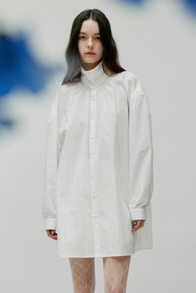 LE ABONNE(르아보네) TWIST OVER SHIRTS_WHITE | S.I.VILLAGE (에스아이빌리지)