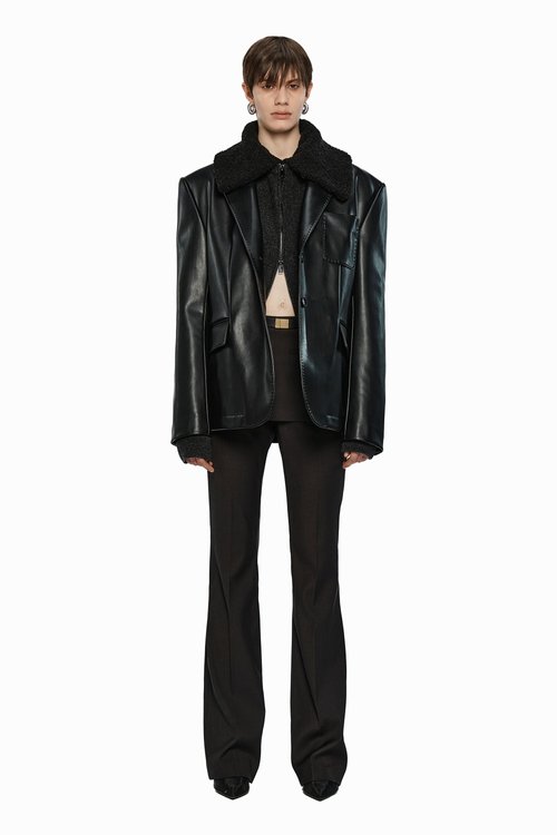 YCH(와이씨에이치) SKIRT LAYERED JACKET BLACK (W24JK2022BK) | S.I.VILLAGE (에스아이빌리지) [YCH]SKIRT LAYERED JACKET BLACK... 