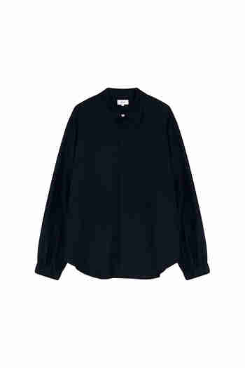 VIS A VIS(비자비) WOOL SHIRT (NAVY) | S.I.VILLAGE (에스아이빌리지)