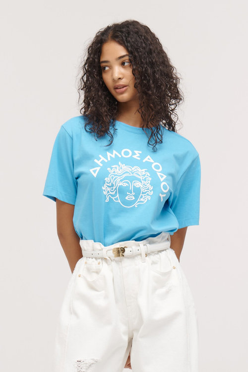 YCH(와이씨에이치) PRINTED COTTON JERSEY T-SHIRT | S.I.VILLAGE (에스아이빌리지) [YCH]PRINTED COTTON JERSEY T-SHIRT - 