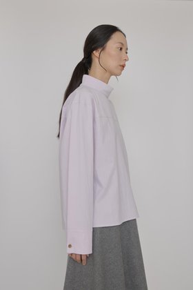 MANUELLE ET GUILLAUME(마누엘에기욤) Atelier mockneck shirt lilac | S.I.VILLAGE (에스아이빌리지)