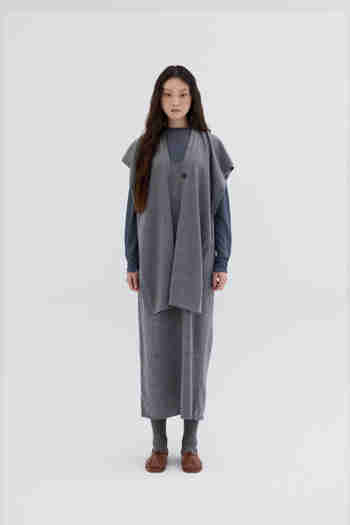 REPLAIN(리플레인) MULTI MUFFLER VEST_GREY | S.I.VILLAGE (에스아이빌리지)