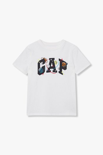 GAP Kids(갭키즈) [키즈 남아 6-14세] 멀티 로고 그래픽 티셔츠 | S.I.VILLAGE (에스아이빌리지)