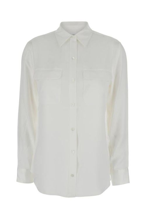 셔츠 L21E035NATUREWHITE White | S.I.VILLAGE (에스아이빌리지) [EQUIPMENT]24FW 이큅먼트 블라우스 셔츠 L21E035NATUREWHITE White - 