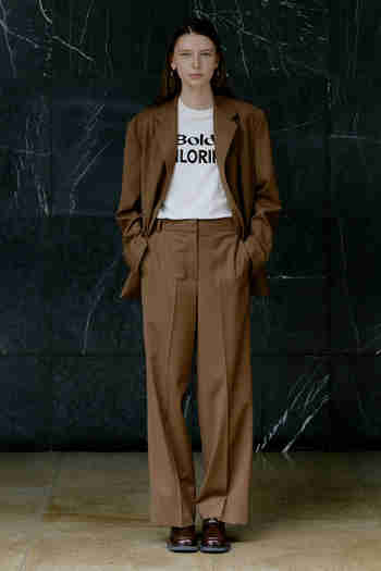 L`H.A.S(르하스) MID-RISED STRAIGHT LEG PANTS_BROWN | S.I.VILLAGE (에스아이빌리지)