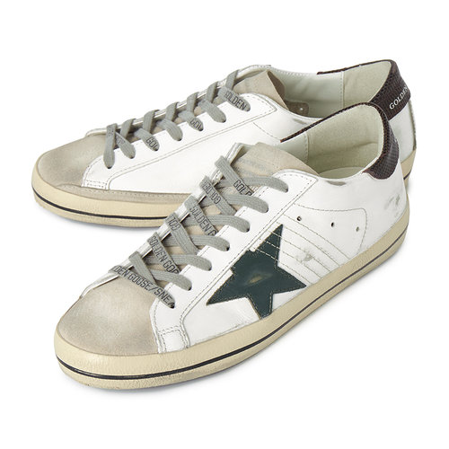 GOLDEN GOOSE(골든구스) [GOLDEN GOOSE] 골든구스 슈퍼스타... GOOSE] 골든구스 슈퍼스타 남성 스니커즈 GMF00101 F006222 82719 - 