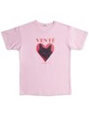 VENTE(방떼) Kiss kiss kitty logo tee in pink | S.I.VILLAGE (에스아이빌리지)