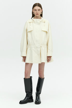 L`H.A.S(르하스) OVERSIZED BLOUSON STRING JUMPER_IVORY | S.I.VILLAGE (에스아이빌리지)