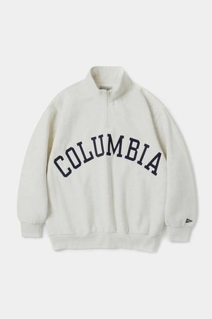 COLUMBIA UNIVERSITY(컬럼비아 유니버시티) CU BIG ARCH H/FLEECE H/ZIP SWEATSHIRTS 오트밀 | S.I.VILLAGE (에스아이빌리지)